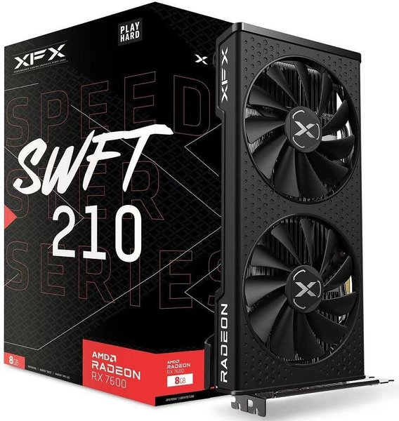 XFX SPEEDSTER SWFT 210 AMD Radeon RX 7600 Core Edition 8 GB GDDR6